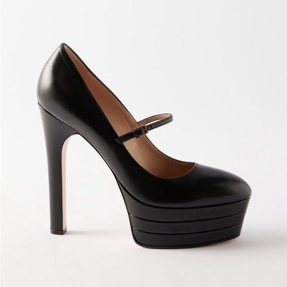 GUCCI Leather Platform Pumps - Picture 1 of 11